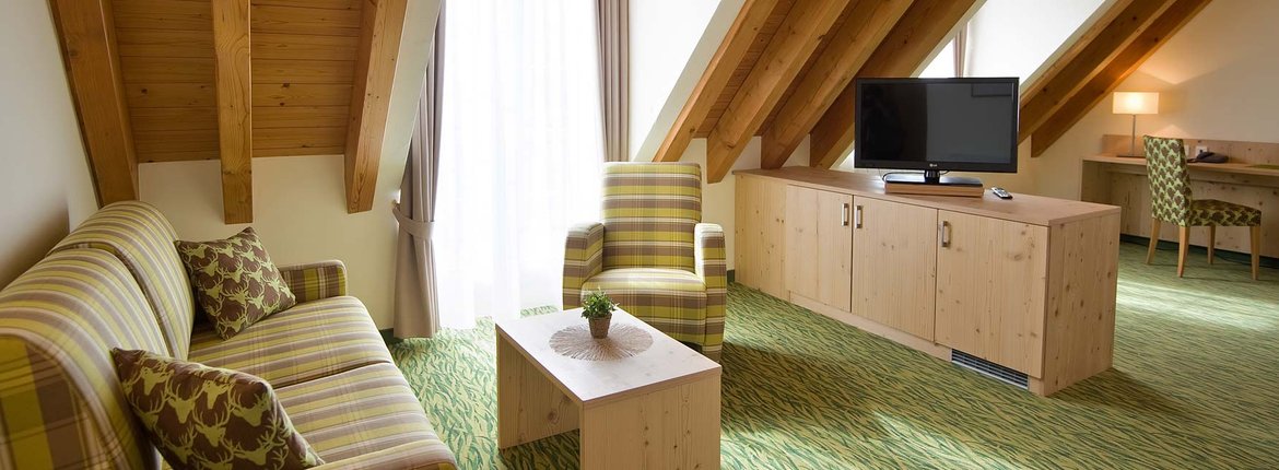Junior Suite Wohnbereich - Landhotel Alte Mühle Ferienregion Nördlicher Bodensee